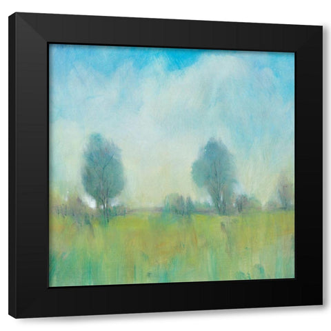 Summertime II Black Modern Wood Framed Art Print with Double Matting by OToole, Tim