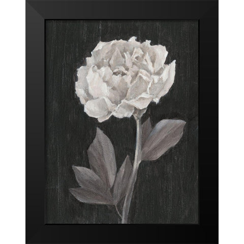 Black and White Flowers IV Black Modern Wood Framed Art Print by Harper, Ethan