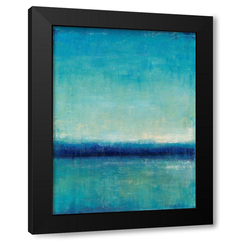 Blue Horizon I Black Modern Wood Framed Art Print with Double Matting by OToole, Tim