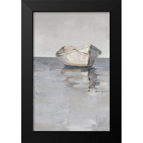Boat on the Horizon I Black Modern Wood Framed Art Print by Harper, Ethan