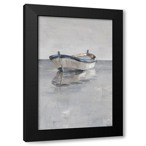 Boat on the Horizon II Black Modern Wood Framed Art Print by Harper, Ethan