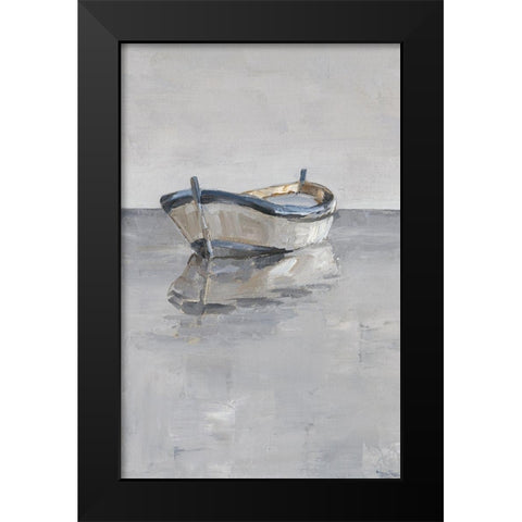 Boat on the Horizon II Black Modern Wood Framed Art Print by Harper, Ethan