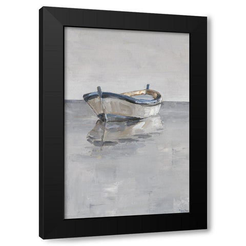 Boat on the Horizon II Black Modern Wood Framed Art Print by Harper, Ethan