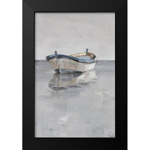Boat on the Horizon II Black Modern Wood Framed Art Print by Harper, Ethan