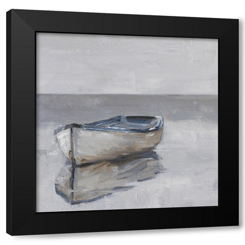 Boat on the Horizon IV Black Modern Wood Framed Art Print by Harper, Ethan