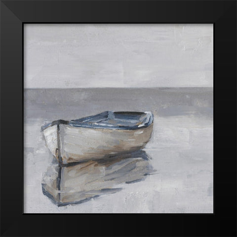 Boat on the Horizon IV Black Modern Wood Framed Art Print by Harper, Ethan