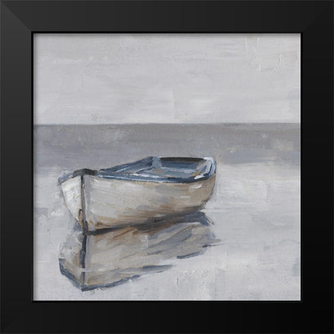 Boat on the Horizon IV Black Modern Wood Framed Art Print by Harper, Ethan