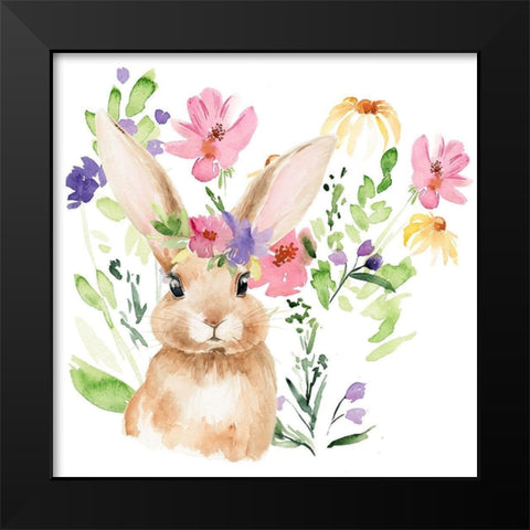 Watercolor Spring Garden II Black Modern Wood Framed Art Print by Parker, Jennifer Paxton