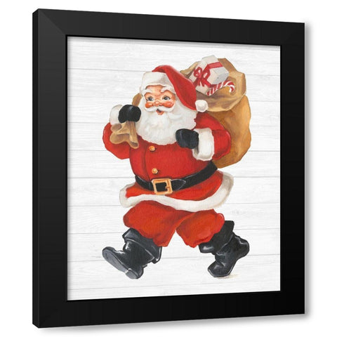 Nostalgic Santa II Black Modern Wood Framed Art Print by Harper, Ethan