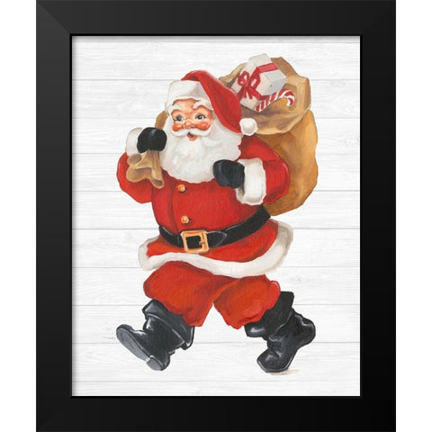 Nostalgic Santa II Black Modern Wood Framed Art Print by Harper, Ethan