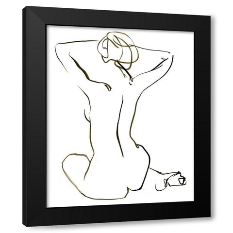 Warm Embrace I Black Modern Wood Framed Art Print by Parker, Jennifer Paxton