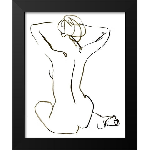 Warm Embrace I Black Modern Wood Framed Art Print by Parker, Jennifer Paxton