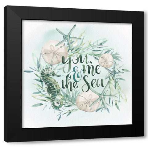 Drawn to the Sea I Black Modern Wood Framed Art Print by Parker, Jennifer Paxton
