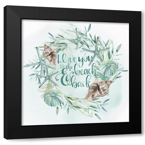 Drawn to the Sea V Black Modern Wood Framed Art Print by Parker, Jennifer Paxton
