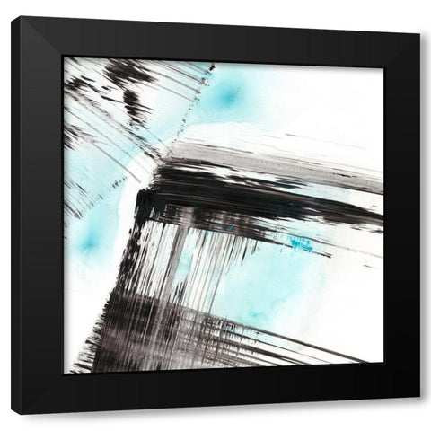 Dynamic Frost II Black Modern Wood Framed Art Print by Harper, Ethan