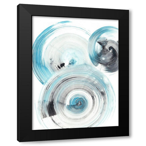 Ripple Effect I Black Modern Wood Framed Art Print by Harper, Ethan