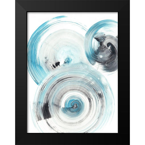 Ripple Effect I Black Modern Wood Framed Art Print by Harper, Ethan