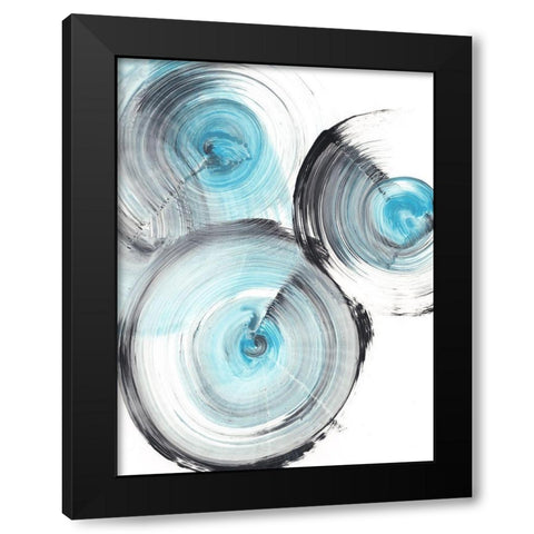 Ripple Effect II Black Modern Wood Framed Art Print by Harper, Ethan