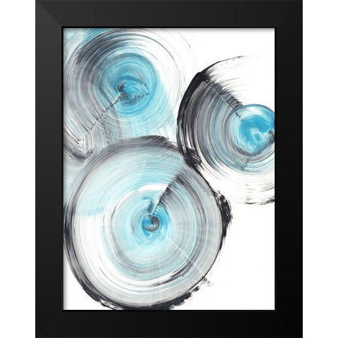 Ripple Effect II Black Modern Wood Framed Art Print by Harper, Ethan