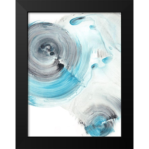 Ripple Effect III Black Modern Wood Framed Art Print by Harper, Ethan