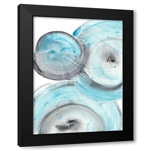 Ripple Effect IV Black Modern Wood Framed Art Print by Harper, Ethan