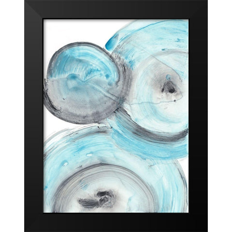 Ripple Effect IV Black Modern Wood Framed Art Print by Harper, Ethan