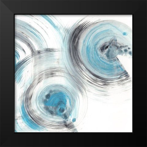 Ripple Effect VI Black Modern Wood Framed Art Print by Harper, Ethan