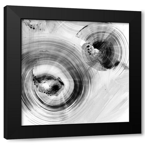 Reverse Ripple Effect I Black Modern Wood Framed Art Print by Harper, Ethan