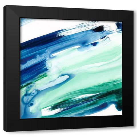 One Fluid Motion I Black Modern Wood Framed Art Print by Harper, Ethan