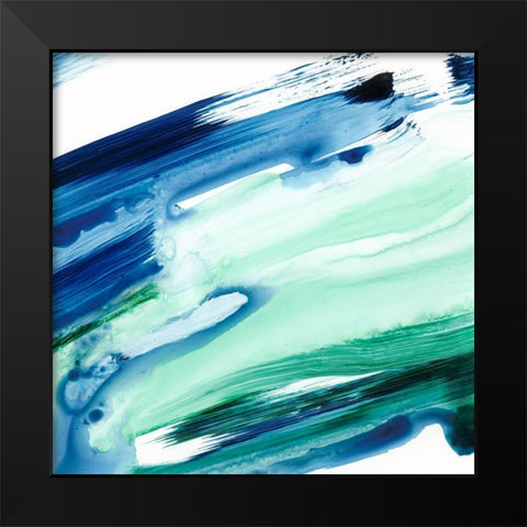 One Fluid Motion I Black Modern Wood Framed Art Print by Harper, Ethan