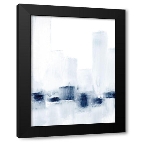City Across the Water II Black Modern Wood Framed Art Print with Double Matting by Harper, Ethan