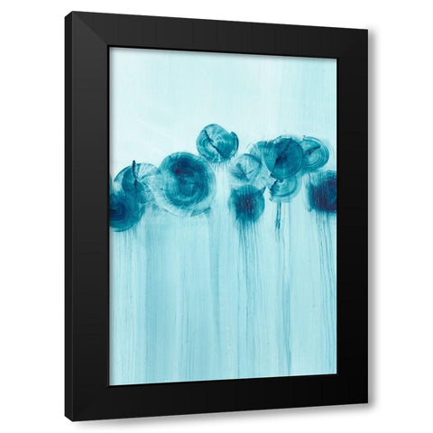 Abstract Wildflowers I Black Modern Wood Framed Art Print with Double Matting by Harper, Ethan