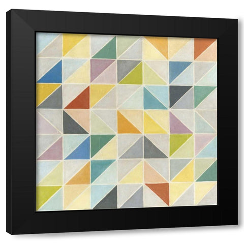 Non-Embellished Multifaceted I Black Modern Wood Framed Art Print by Meagher, Megan