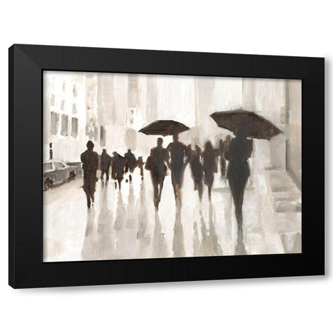 Clearing Rain Black Modern Wood Framed Art Print with Double Matting by Harper, Ethan