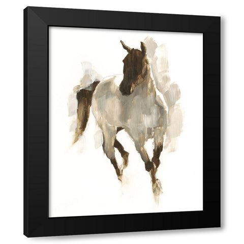 Rustic Horse I Black Modern Wood Framed Art Print with Double Matting by Harper, Ethan