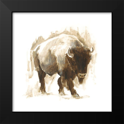 Rustic Bison I Black Modern Wood Framed Art Print by Harper, Ethan