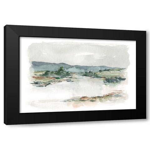 Overcast Lake Study I Black Modern Wood Framed Art Print by Harper, Ethan