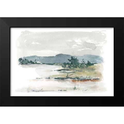 Overcast Lake Study II Black Modern Wood Framed Art Print by Harper, Ethan