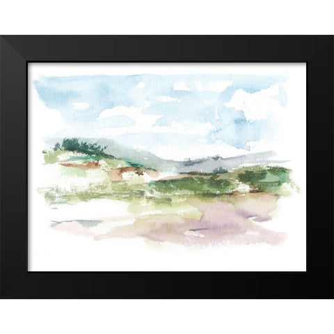 Spring Watercolor Sketch I Black Modern Wood Framed Art Print by Harper, Ethan