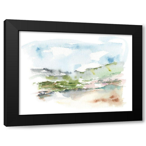 Spring Watercolor Sketch II Black Modern Wood Framed Art Print by Harper, Ethan