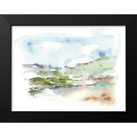 Spring Watercolor Sketch II Black Modern Wood Framed Art Print by Harper, Ethan