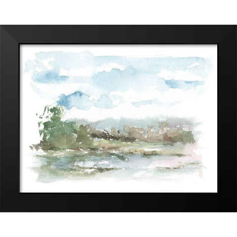 Spring Watercolor Sketch IV Black Modern Wood Framed Art Print by Harper, Ethan