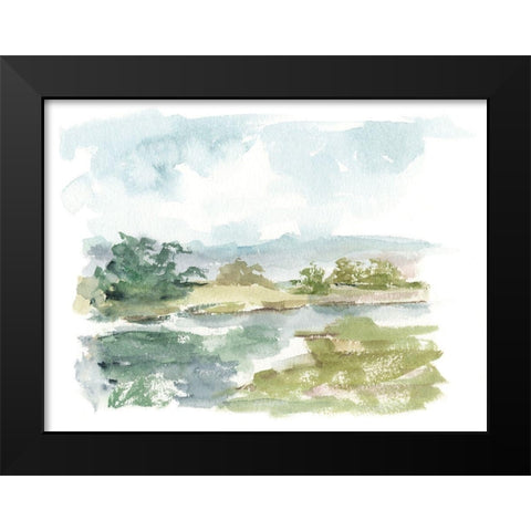 Spring Watercolor Sketch VI Black Modern Wood Framed Art Print by Harper, Ethan
