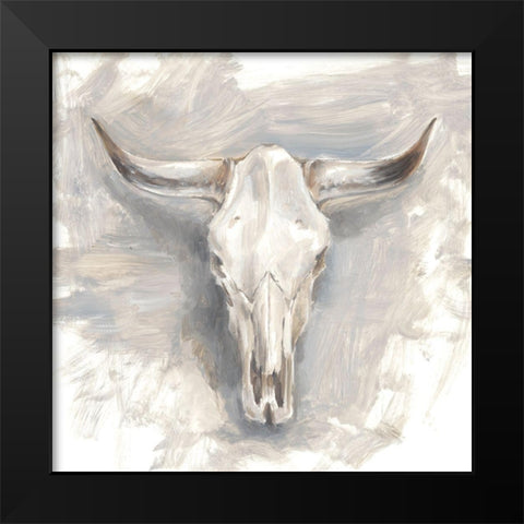 Cattle Mount II Black Modern Wood Framed Art Print by Harper, Ethan