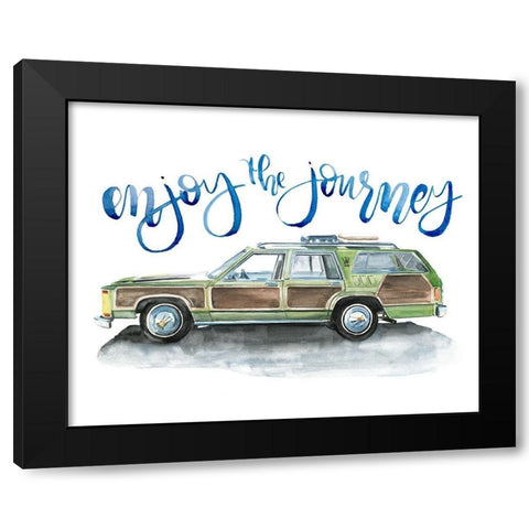 Summer Vacation IV Black Modern Wood Framed Art Print by Parker, Jennifer Paxton