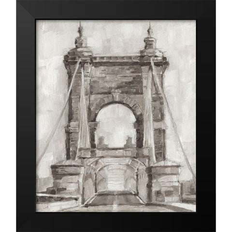 Bridge Crossing II Black Modern Wood Framed Art Print by Harper, Ethan