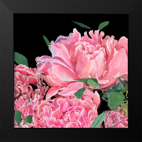 Springtime Fragrance I Black Modern Wood Framed Art Print by Wang, Melissa