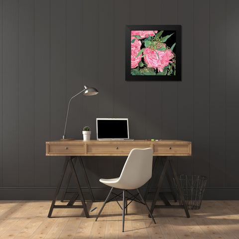 Springtime Fragrance II Black Modern Wood Framed Art Print by Wang, Melissa