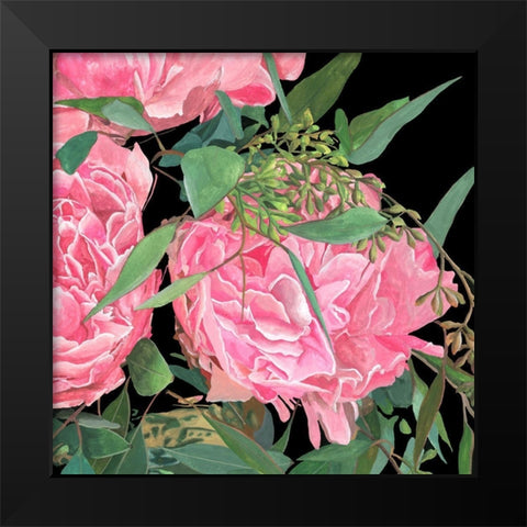 Springtime Fragrance II Black Modern Wood Framed Art Print by Wang, Melissa