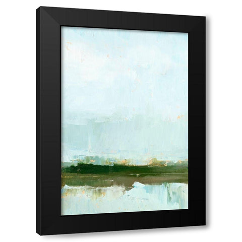 Wetland Horizon I Black Modern Wood Framed Art Print by Harper, Ethan